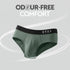 XYXX Pace Cotton Rib Briefs Olive Green