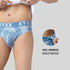 XYXX Matrix Cotton-Modal Briefs Cascade Blue