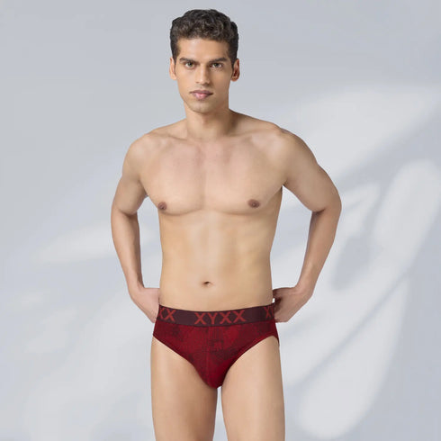 XYXX Matrix Cotton-Modal Briefs Code Red