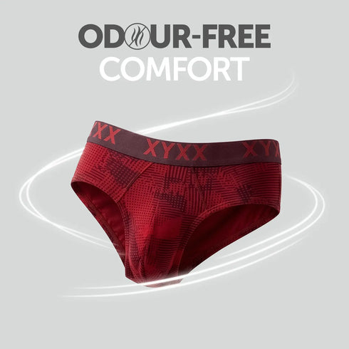 XYXX Matrix Cotton-Modal Briefs Code Red