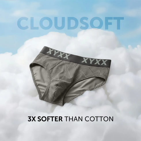 XYXX Matrix Cotton-Modal Briefs Linear Grey