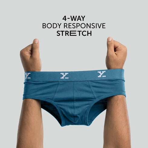 XYXX Cloudsoft Modal Briefs - Aqua Blue