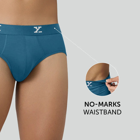 XYXX Cloudsoft Modal Briefs - Aqua Blue