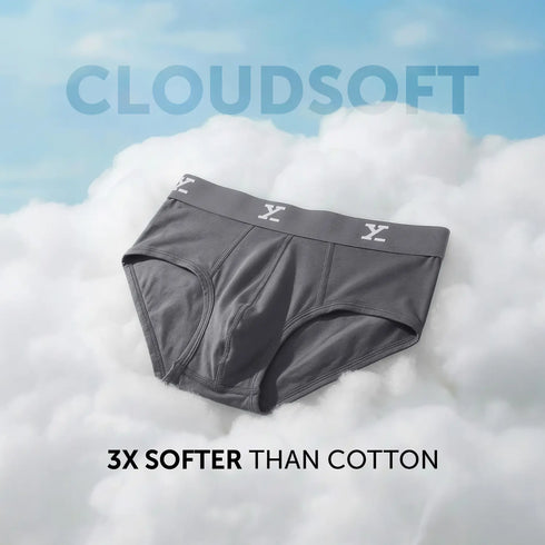 XYXX Cloudsoft Modal Briefs - Charcoal Grey