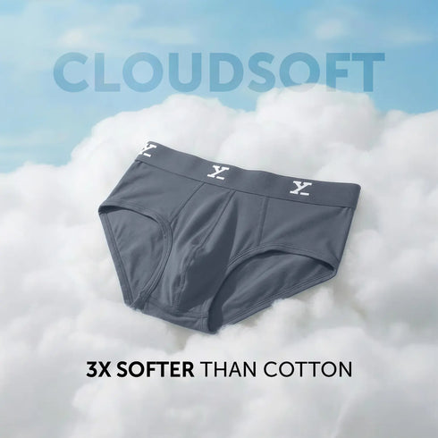 XYXX Cloudsoft Modal Briefs - Slate Blue