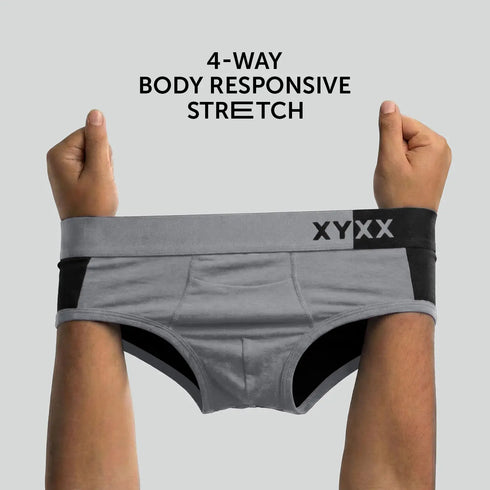 XYXX Dualist Modal Briefs Black Smoke