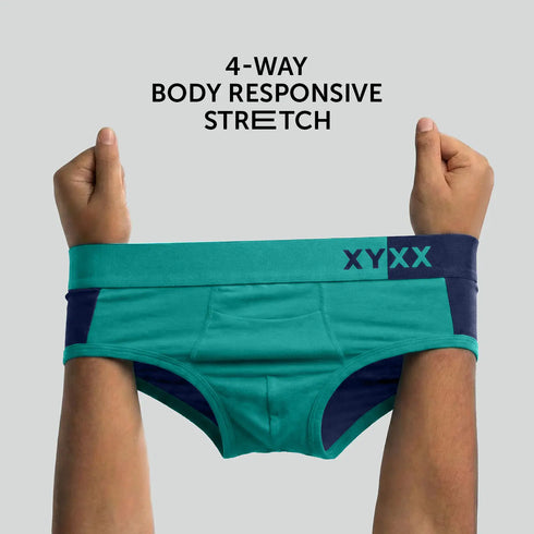 XYXX Dualist Modal Briefs Aqua Green