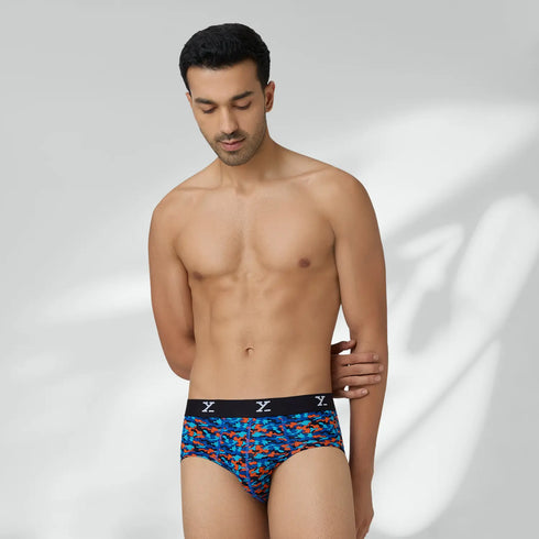 XYXX Shuffle Modal Briefs Camouflage Blue