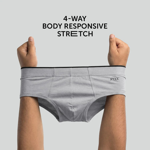 XYXX Uno Modal Briefs Ash Grey