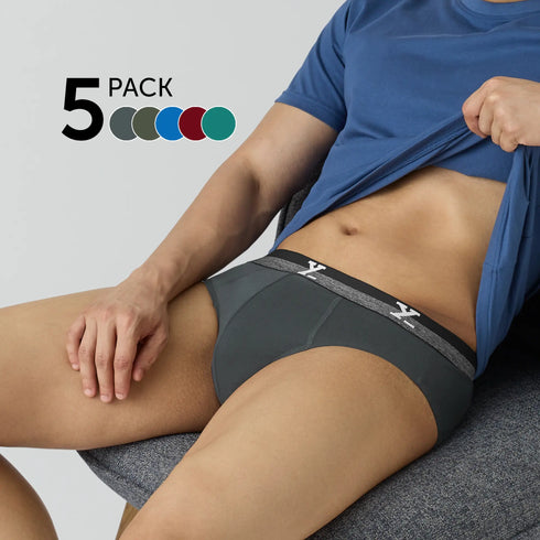 XYXX Nova Aero Traq Cotton Briefs (Pack of 5)
