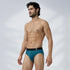 XYXX Aero Silver Cotton Briefs Green Emerald