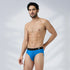 XYXX Aero Silver Cotton Briefs Pacific Blue