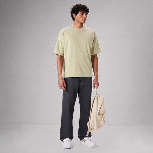 XYXX Boxy Oversized Crewneck T-shirt - Cascade Grey