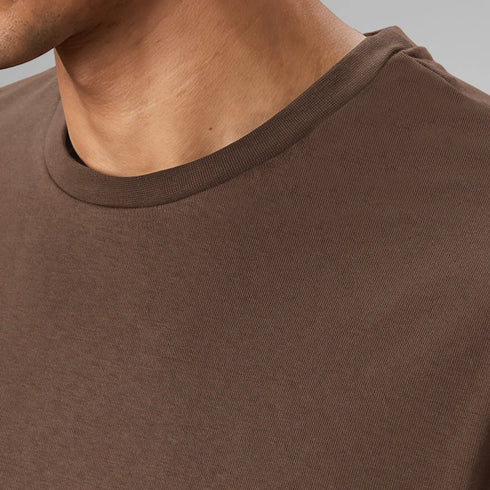 XYXX Boxy Oversized Crewneck T-shirt - Espresso Brown