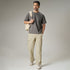 XYXX Textured Wide-Straight Fit Cargo Pants - Creamy Tan