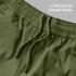 XYXX Textured Wide-Straight Fit Cargo Pants - Olive Green