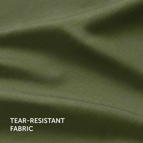 XYXX Textured Wide-Straight Fit Cargo Pants - Olive Green