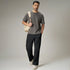 XYXX Textured Wide-Straight Fit Cargo Pants - Onyx Black