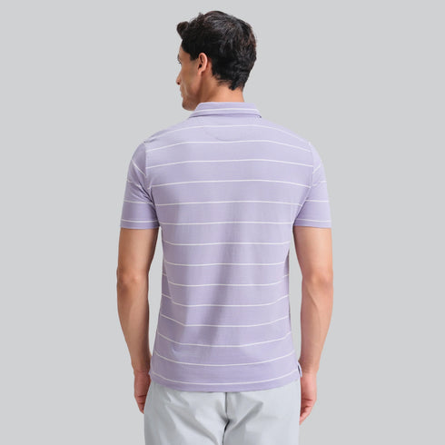 XYXX Linea Cotton Polo T-shirt - Misty Lilac