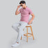 XYXX Linea Cotton Polo T-shirt - Dusty Pink