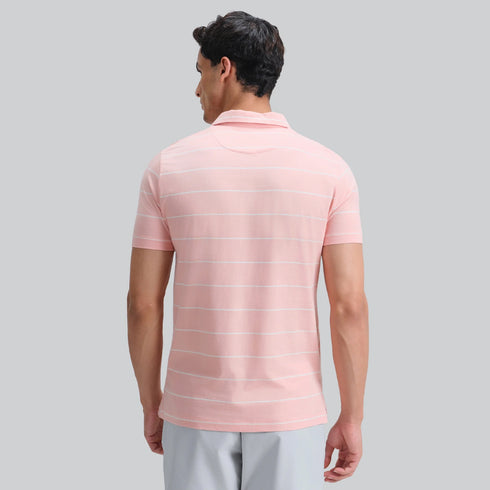 XYXX Linea Cotton Polo T-shirt - Coral Pink