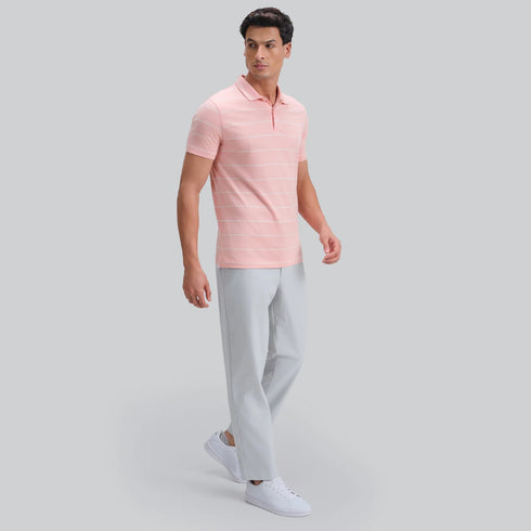 XYXX Linea Cotton Polo T-shirt - Coral Pink