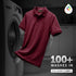 XYXX Supima Cotton Slim Fit Polo - Merlot Maroon