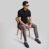 XYXX Supima Cotton Slim Fit Polo - Black Knight