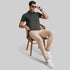 XYXX Supima Cotton Slim Fit Polo - Storm Grey