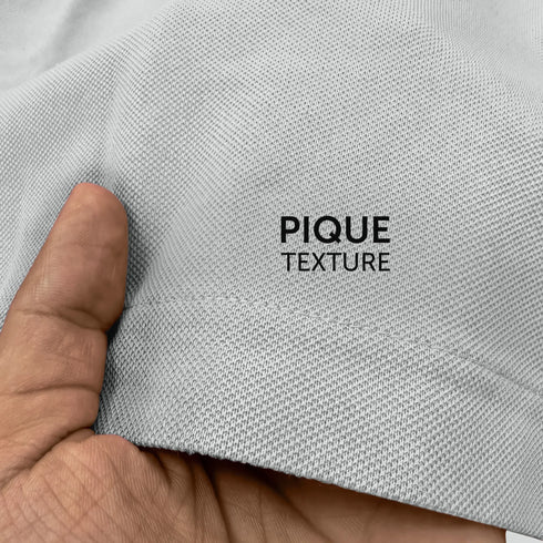 XYXX Pique Polo T-shirt - Grey Mist