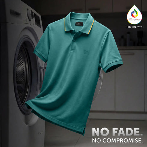 XYXX Pique Polo T-shirt - Aqua Green