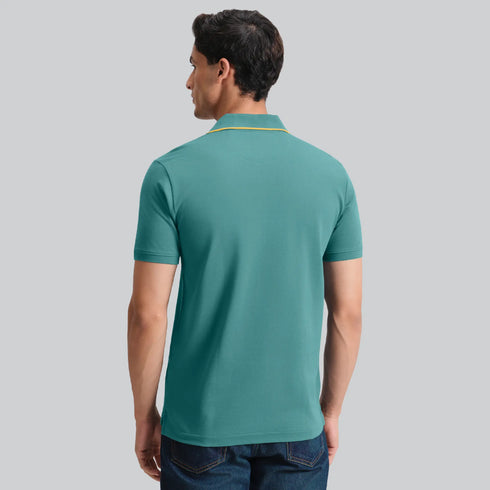 XYXX Pique Polo T-shirt - Aqua Green
