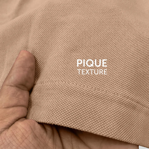 XYXX Pique Polo T-shirt - Mocha Brown
