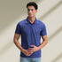 XYXX Pique Polo T-shirt - Iris Blue