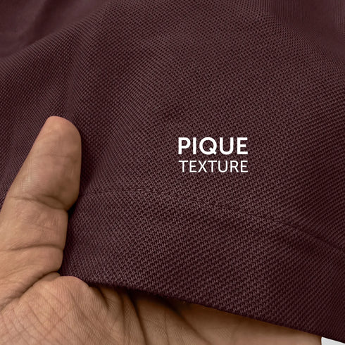 XYXX Pique Polo T-shirt - Espresso Brown