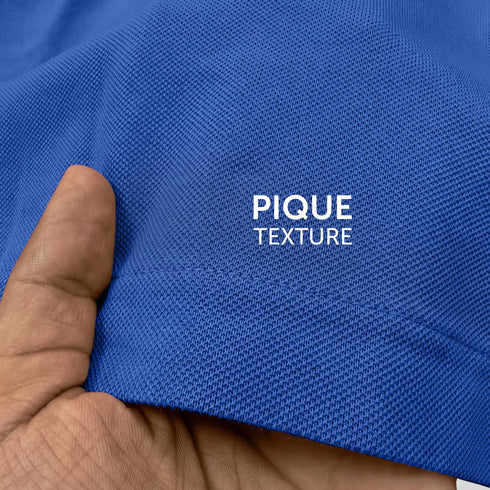 XYXX Pique Polo T-shirt - Olympic Blue