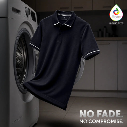 XYXX Pique Polo T-shirt - Pitch Black