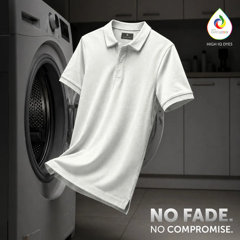 XYXX Pique Polo T-shirt - Almond White