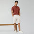 XYXX Combed Cotton Polo T-shirt - Brick Red