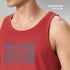 XYXX Cotton Lounge Vest - Cardinal Red