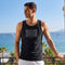 XYXX Cotton Lounge Vest - Pitch Black