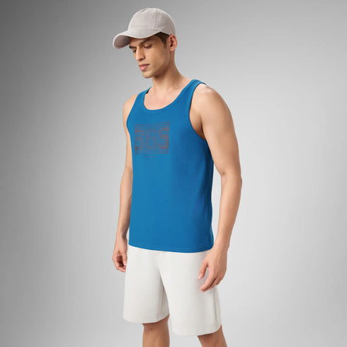 XYXX Cotton Lounge Vest - Royal Blue