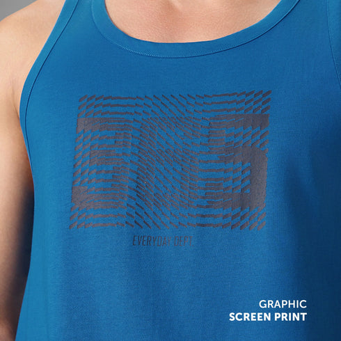 XYXX Cotton Lounge Vest - Royal Blue