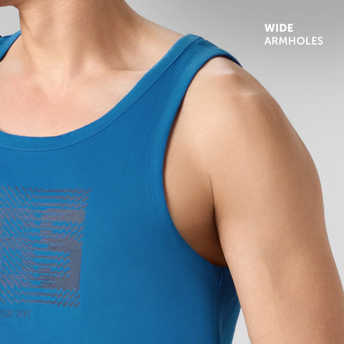 XYXX Cotton Lounge Vest - Royal Blue