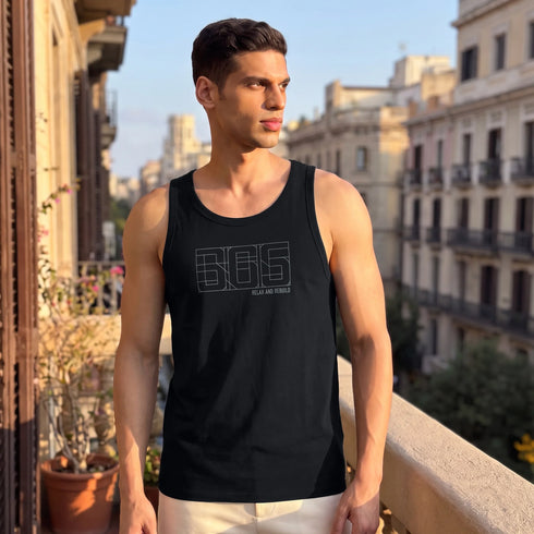 XYXX Cotton Lounge Vest - Pitch Black