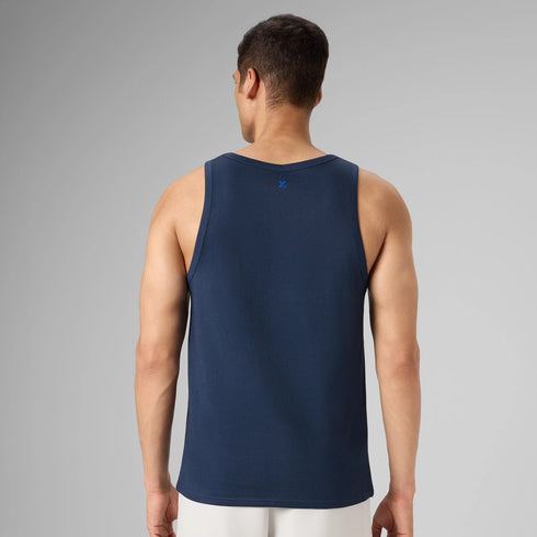 XYXX Cotton Lounge Vest - Midnight Blue