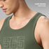 XYXX Cotton Lounge Vest - Olive Green