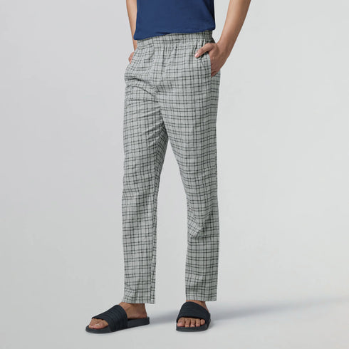 XYXX Checkmate Combed Cotton Pyjamas Frost Grey