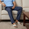 XYXX Checkmate Combed Cotton Pyjamas Midnight Blue