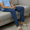 XYXX Checkmate Combed Cotton Pyjamas Vivid Blue